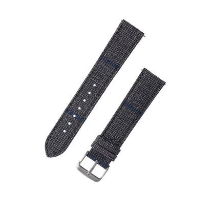 Featured image of the Mid Grey Plaid with Blue Windowpane watch band