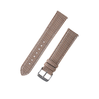 Featured image of the Brown White Tan Microcheck watch band