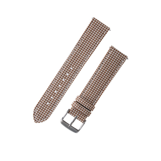 Featured image of the Brown White Tan Microcheck watch band