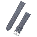 Featured image of the Dark Grey Solid Weave Effect watch band