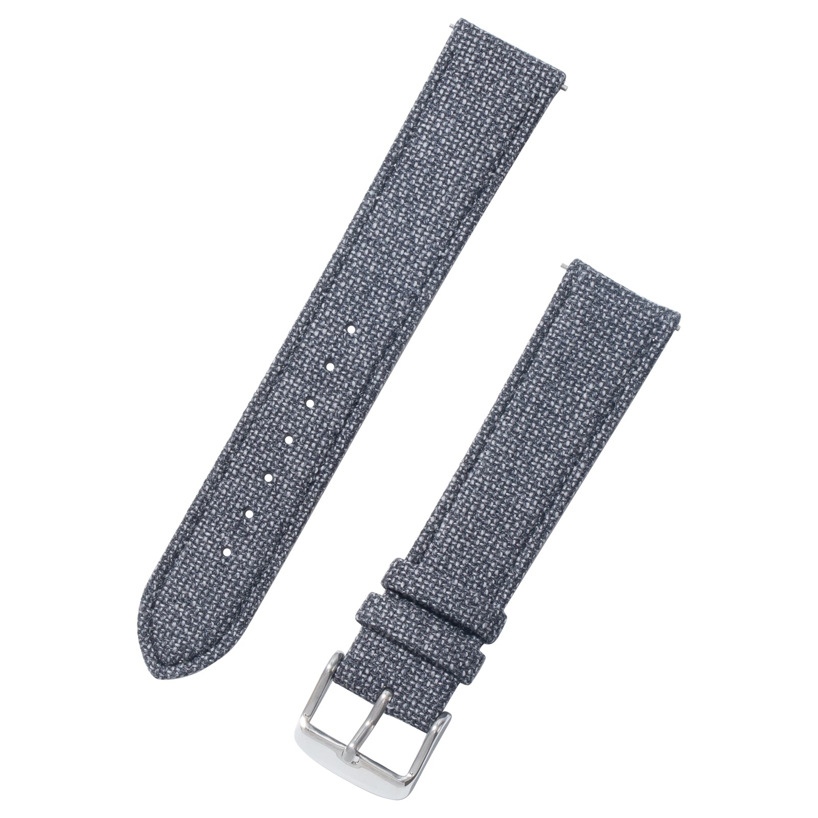 Featured image of the Dark Grey Solid Weave Effect watch band
