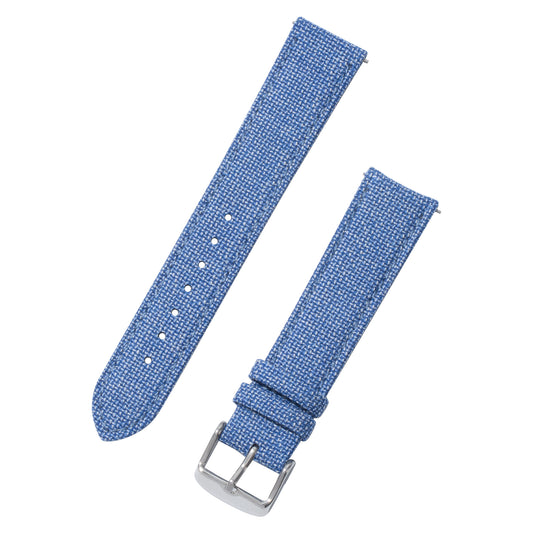 Featured image of the Medium Blue Solid Weave Effect watch band