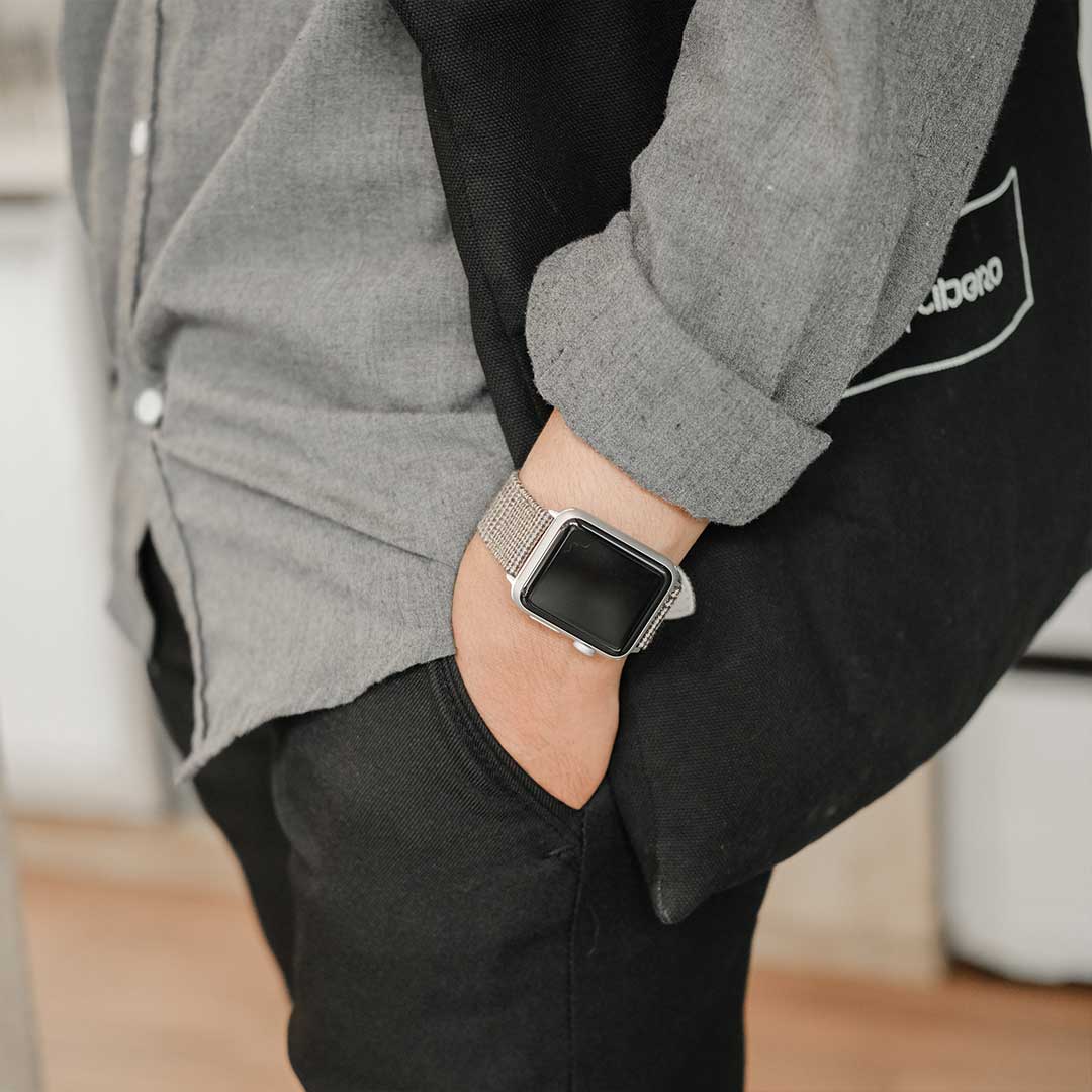 Apple Watch LIGHT BROWN GLENCHECK