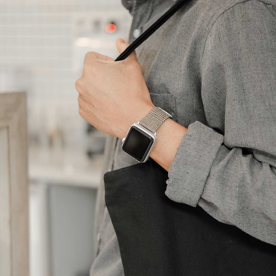 Apple Watch LIGHT BROWN GLENCHECK