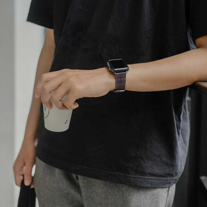 Apple Watch PLUM/NAVY/BROWN GRID CHECK
