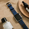Apple Watch BRIGHT BLUE w DOUBLE BROWN WINDOWPANES