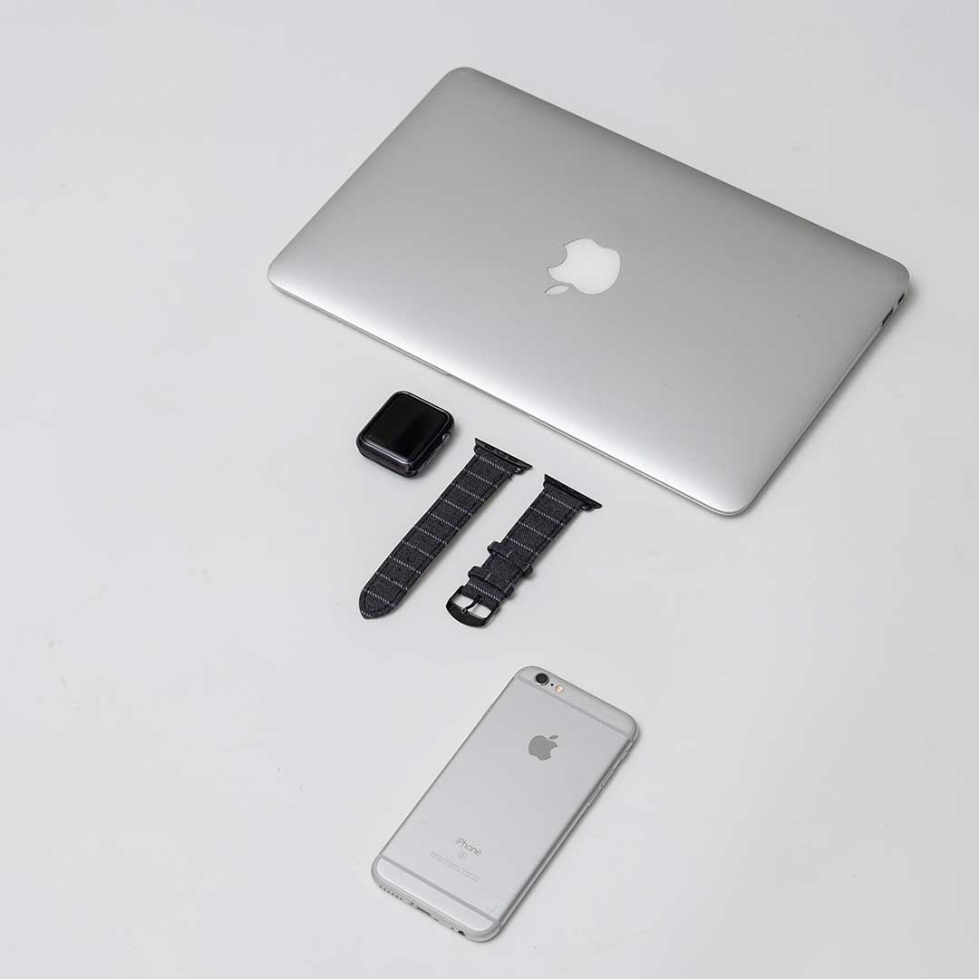 Apple Watch MID GREY NARROW CHALK STRIPE