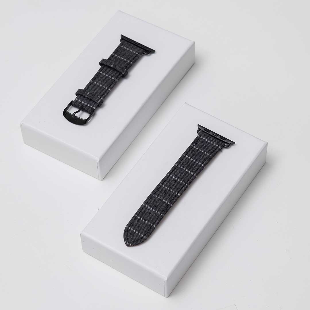 Apple Watch MID GREY NARROW CHALK STRIPE