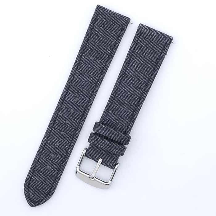 Featured image of the Medium Light Grey Herringbone watch band