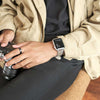 Apple Watch LIGHT BROWN w BLUE/TAN CHECK