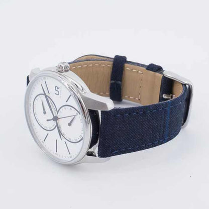 BLUE WITH BLACK & BLUE WINDOWPANE