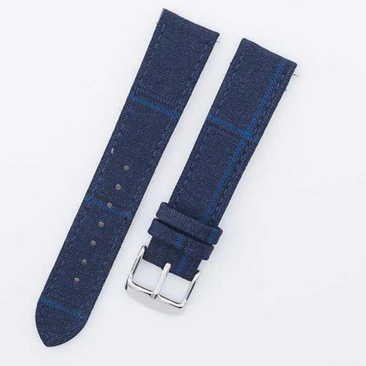 Featured image of the Blue with Black & Blue Windowpane watch band
