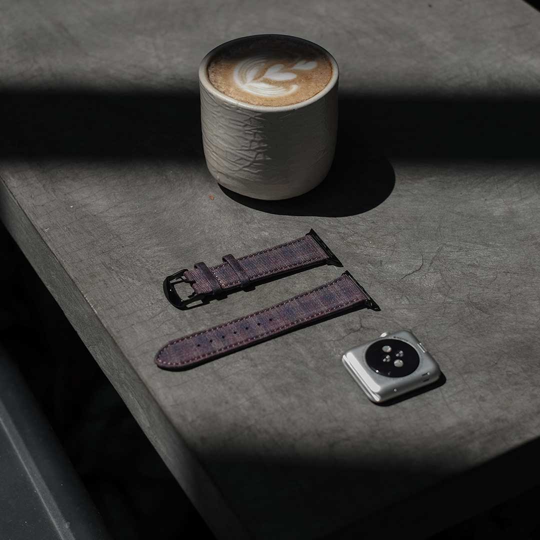 Apple Watch PLUM/NAVY/BROWN GRID CHECK