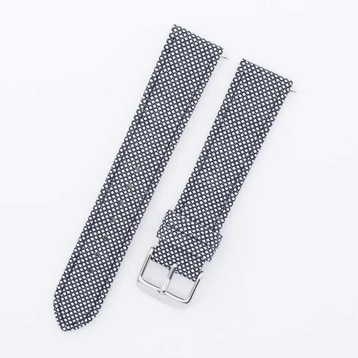 Featured image of the Black & White Birdseye watch band