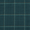 TEAL BLUE WEAVE effect with LIGHT TEAL/ BROWN windowpanes