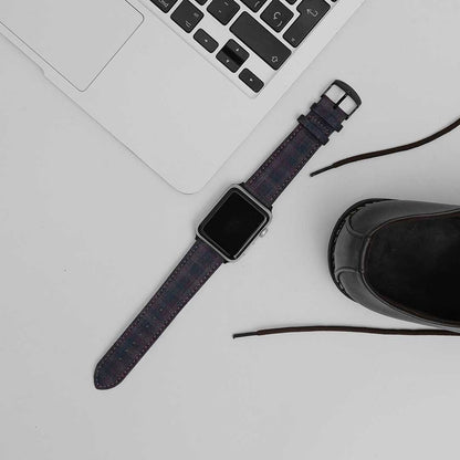 Apple Watch PLUM/NAVY/BROWN GRID CHECK