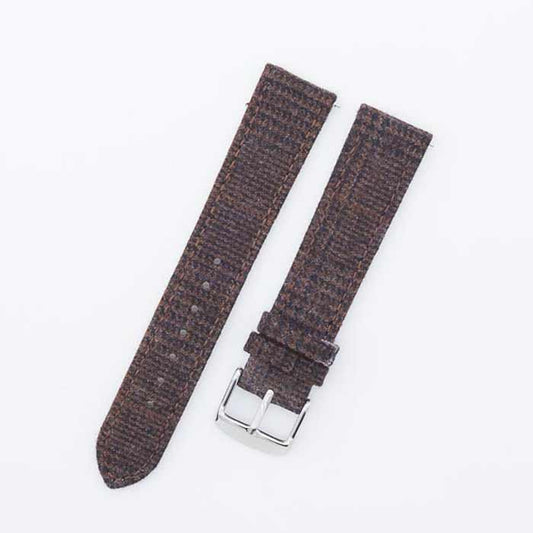 Featured image of the Dark Brown Glencheck watch band