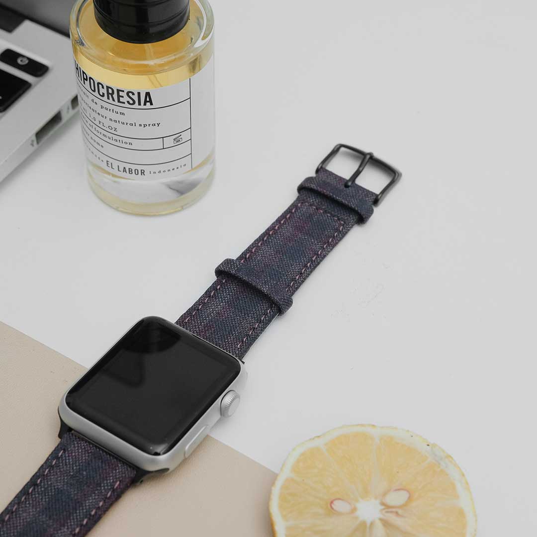 Apple Watch PLUM/NAVY/BROWN GRID CHECK