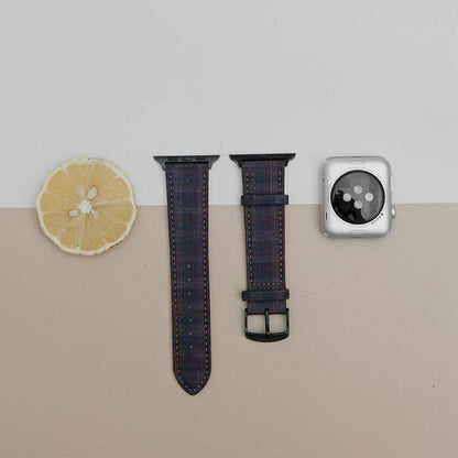 Apple Watch PLUM/NAVY/BROWN GRID CHECK