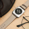 Apple Watch LIGHT BROWN w BLUE/TAN CHECK