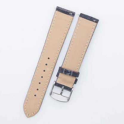MID GREY NARROW CHALK STRIPE