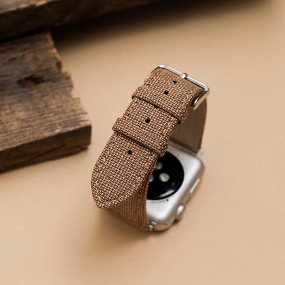 Apple Watch TAN solid weave effect