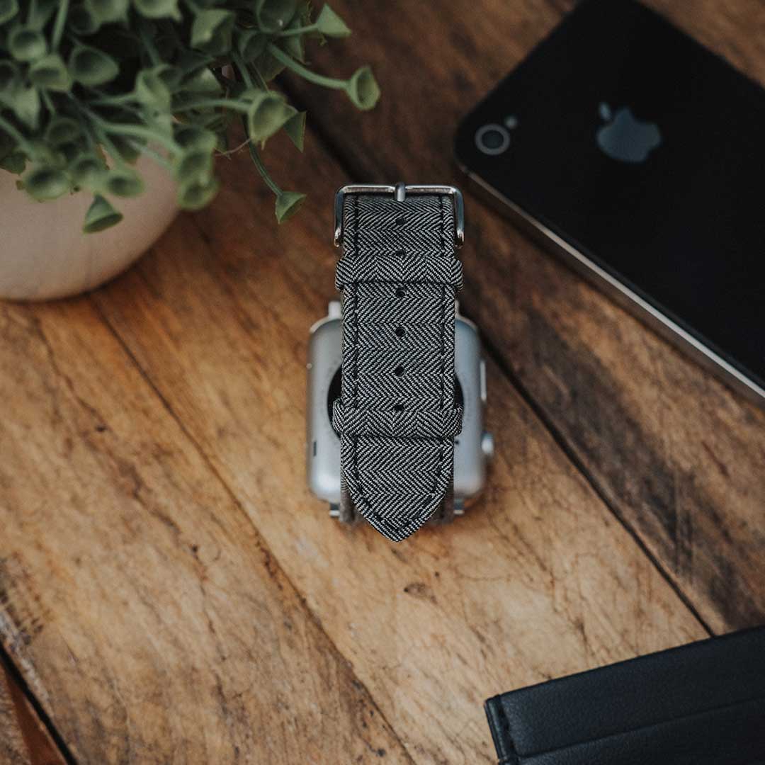 Apple Watch LIGHT GREY HERRINGBONE