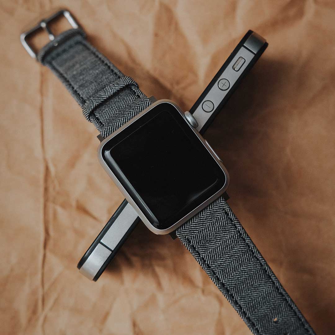 Apple Watch LIGHT GREY HERRINGBONE