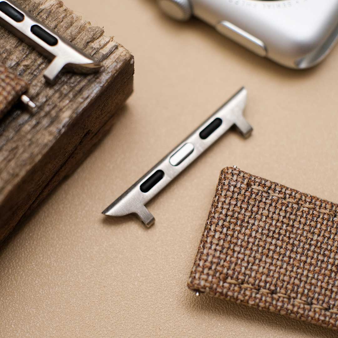 Apple Watch TAN solid weave effect