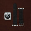 Apple Watch DARK GREY w FANCY BROWN WINDOWPANE overplaid