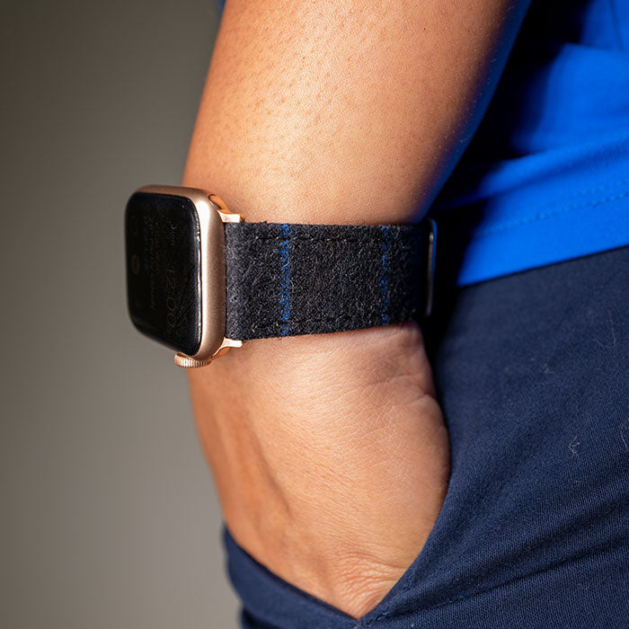 Apple Watch CHARCOAL WITH BLUE CHALKSTRIPE