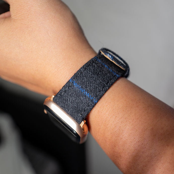 Apple Watch CHARCOAL WITH BLUE CHALKSTRIPE