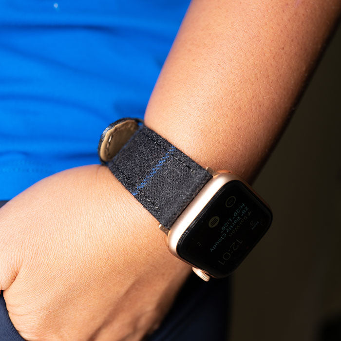Apple Watch CHARCOAL WITH BLUE CHALKSTRIPE