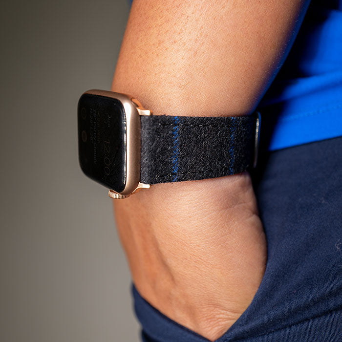 Apple Watch CHARCOAL WITH BLUE CHALKSTRIPE