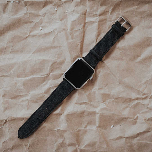 Featured image of the Apple Watch Exploded Split Basket Glen - Dark Grey band