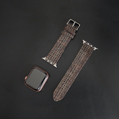 Featured image of the Apple Watch Brown Prince of Wales Check band