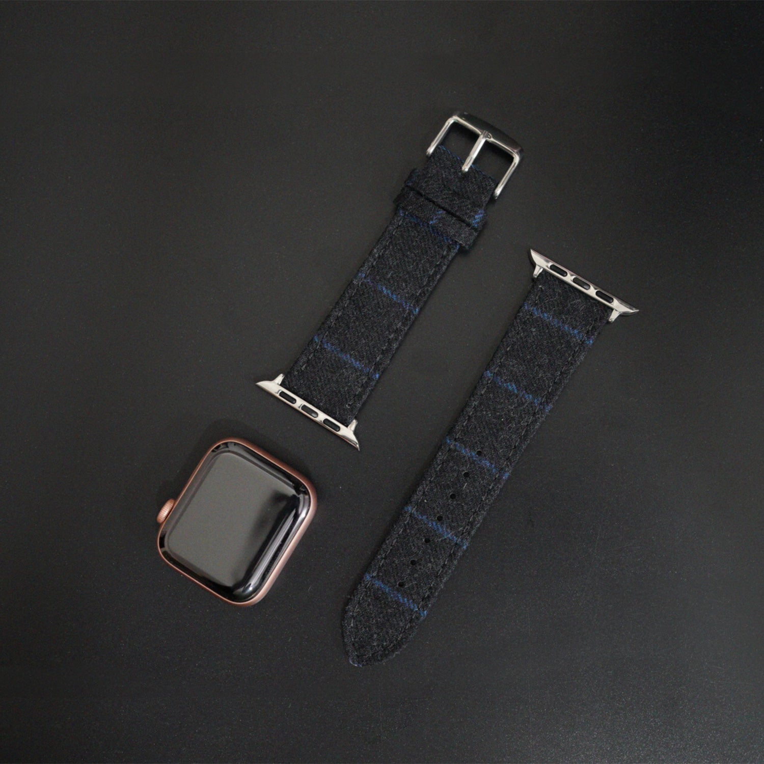Apple Watch CHARCOAL WITH BLUE CHALKSTRIPE