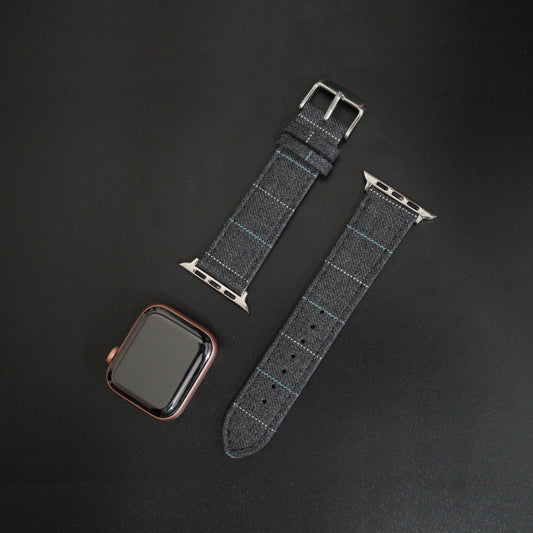 Featured image of the Apple Watch Mid Grey Alternate Bead Col Stripe band