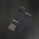 Featured image of the Apple Watch Blue with Black & Blue Windowpane band