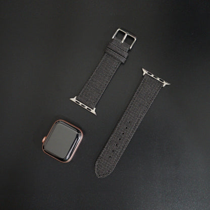 Featured image of the Apple Watch Brown Birdseye band