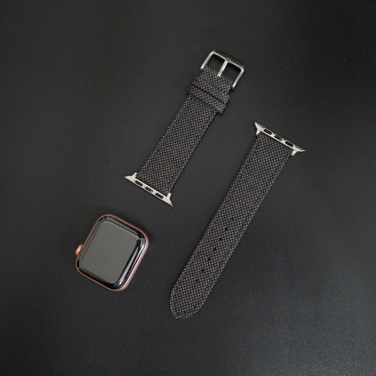 Featured image of the Apple Watch Brown Birdseye band