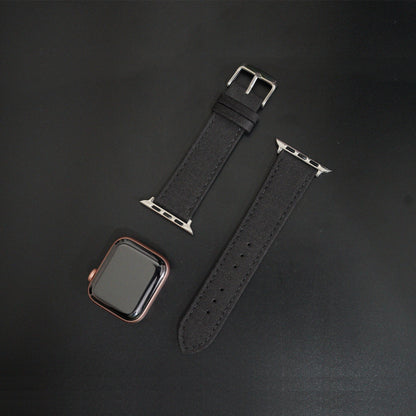 Featured image of the Apple Watch Dark Brown Sharkskin band