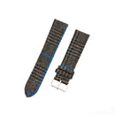 Featured image of the Brown/Tan Plain with Turquoise Windowpane watch band