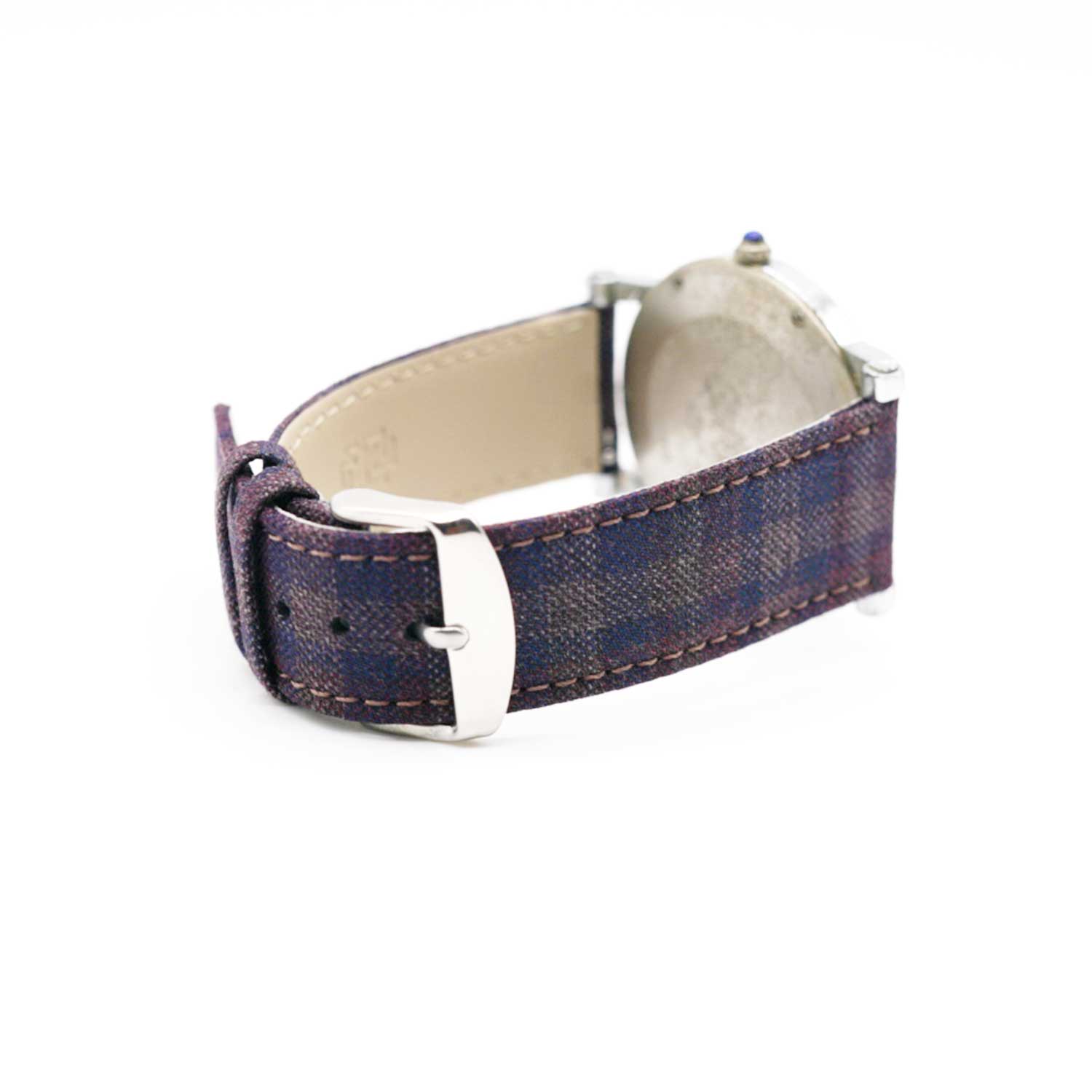 PLUM/NAVY/BROWN GRID CHECK