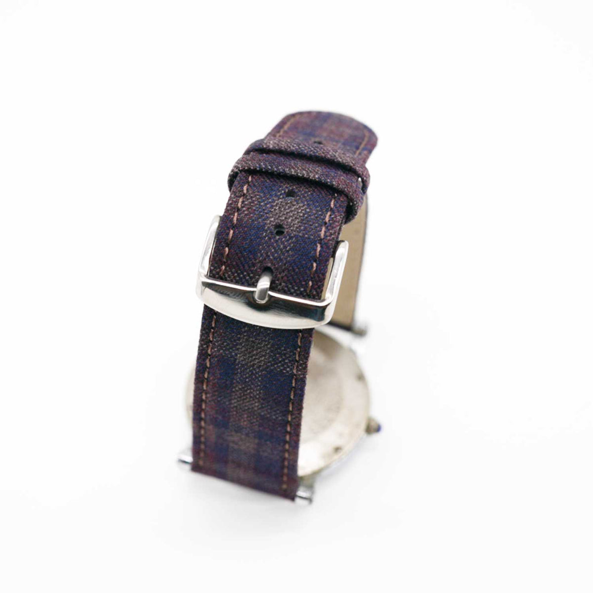 PLUM/NAVY/BROWN GRID CHECK
