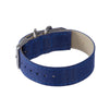 BRIGHT BLUE weave effect w BROWN/LIGHT BLUE WINDOWPANE NATO