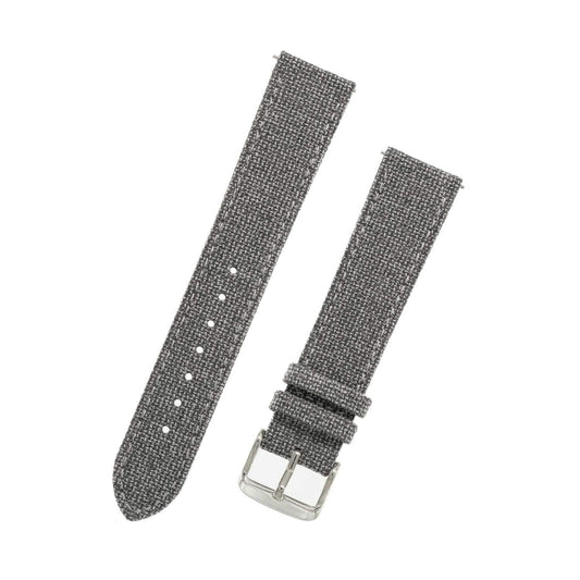 Featured image of the Medium Grey Solid Weave Effect watch band