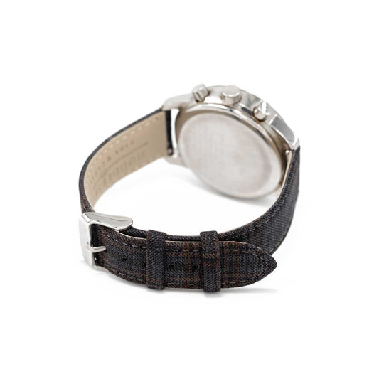 DARK GREY w FANCY BROWN WINDOWPANE overplaid