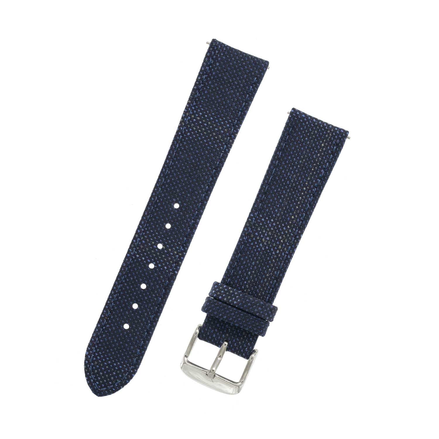 Featured image of the Blue Weave Effect with Green/Light Blue Windowpane watch band